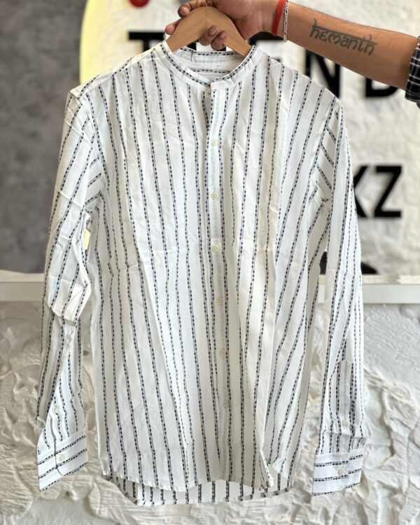 MANDARIN COLLAR SHIRTS