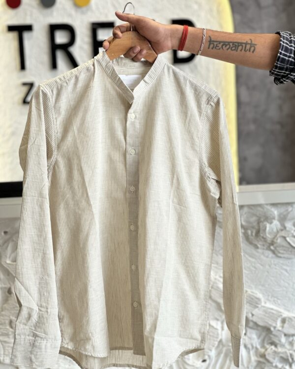 MANDARIN COLLAR SHIRTS
