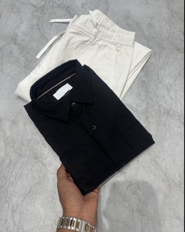 PLAIN SHIRTS(BLACK)