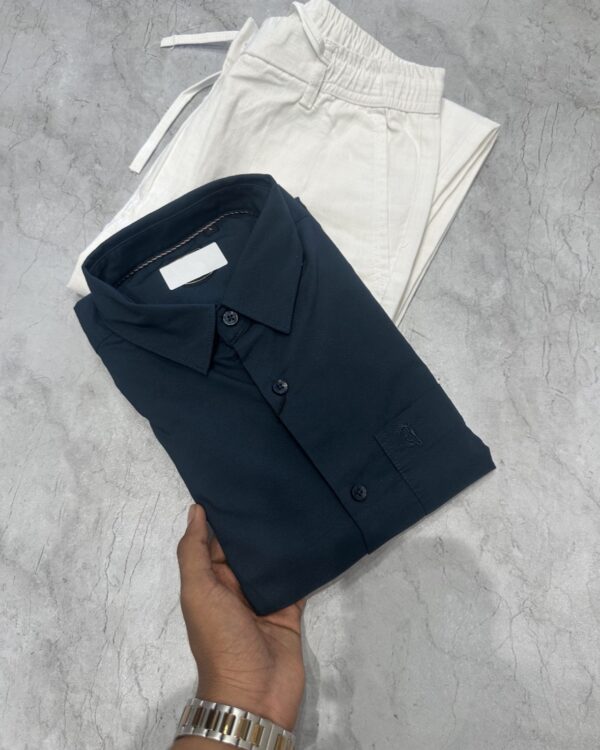 PLAIN SHIRTS(NAVY BLUE)
