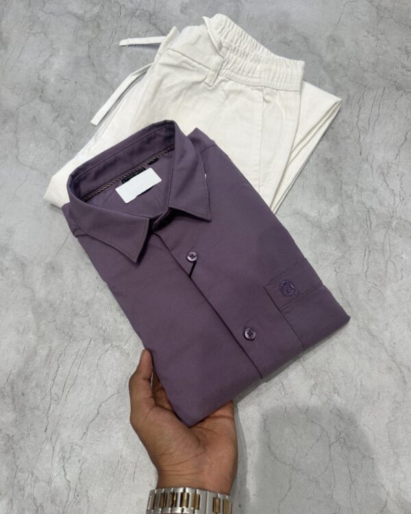 PLAIN SHIRTS(PURPLE)