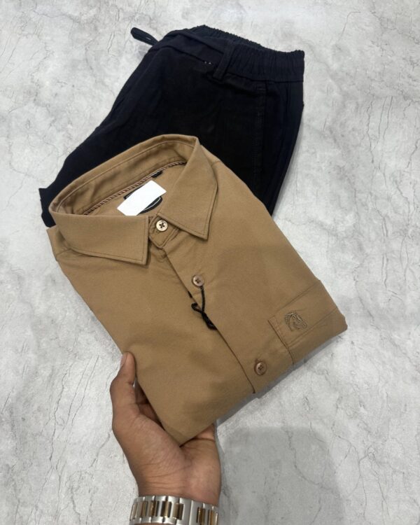 PLAIN SHIRTS(BROWN)