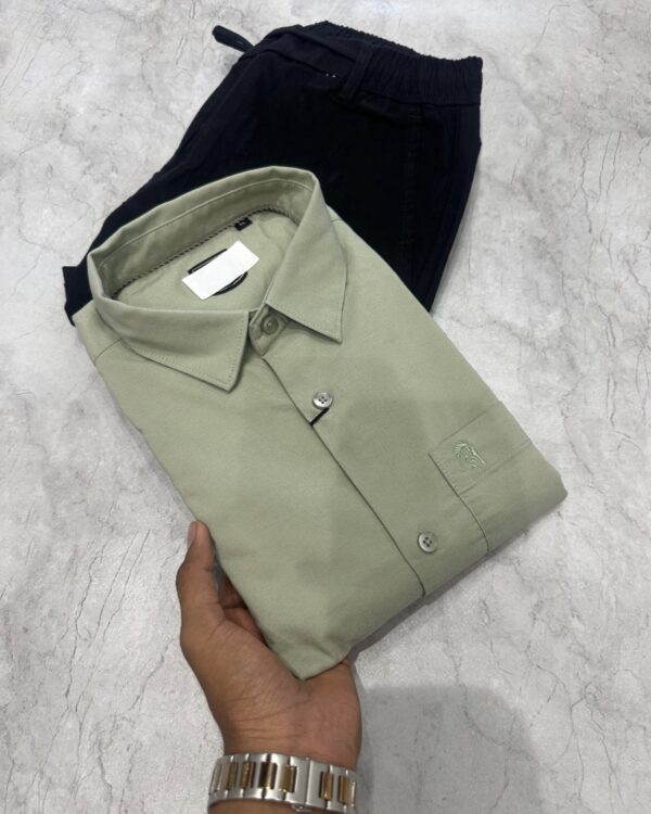 PLAIN SHIRTS(PISTA GREEN)