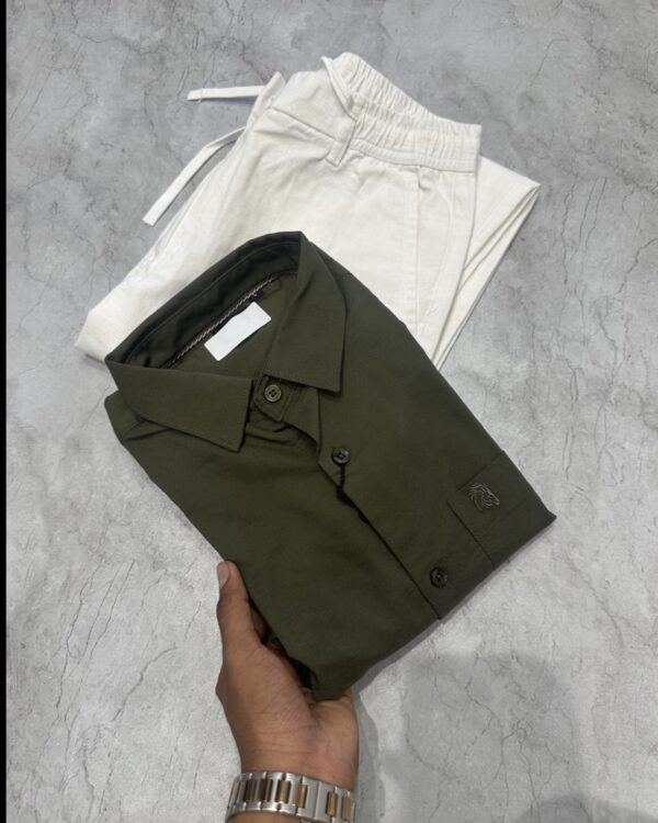 PLAIN SHIRTS(DARK GREEN)