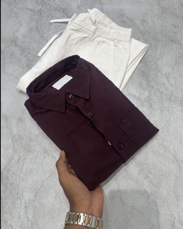 PLAIN SHIRTS(MAROON)