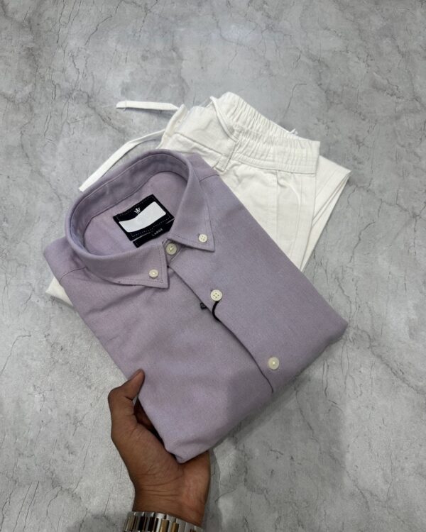 LINEN SHIRTS(PURPLE)