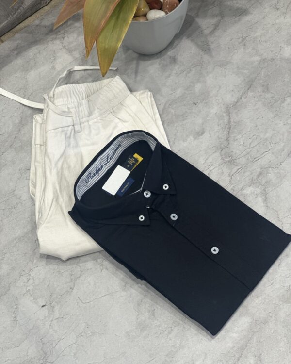 PLAIN SHIRTS(NAVY BLUE)