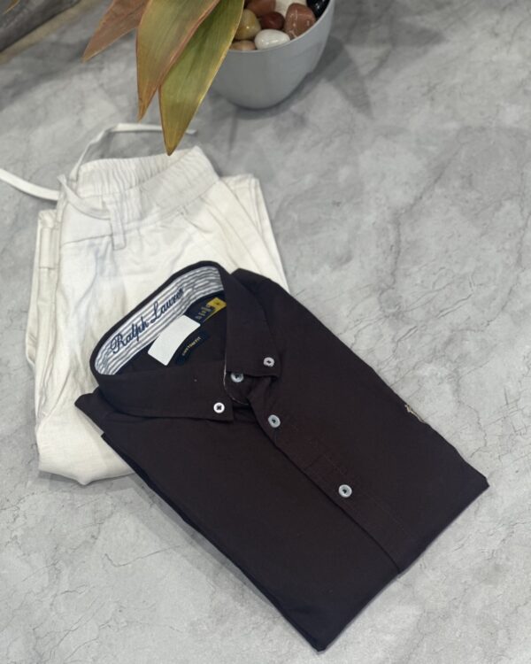 PLAIN SHIRTS(WINE RED)