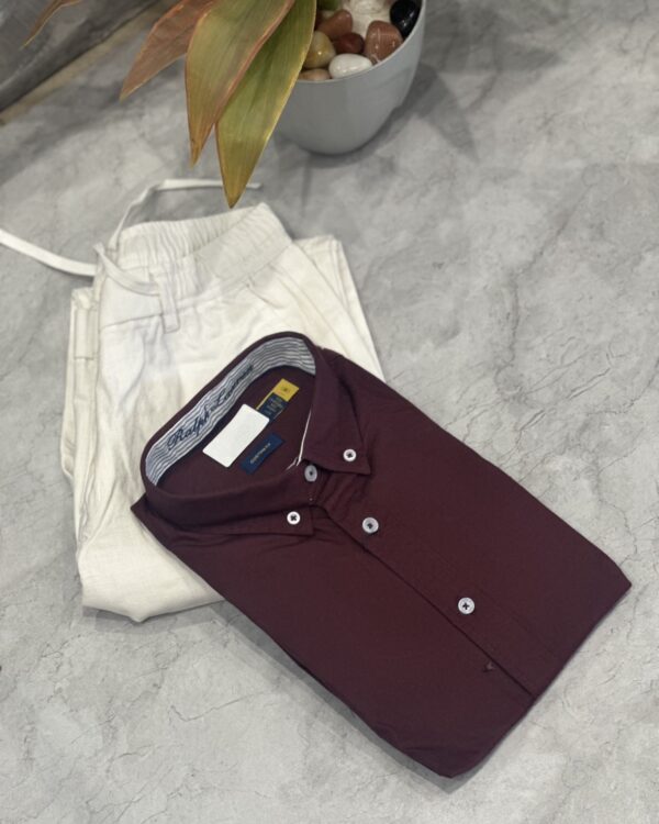 PLAIN SHIRTS(BRICK MAROON)