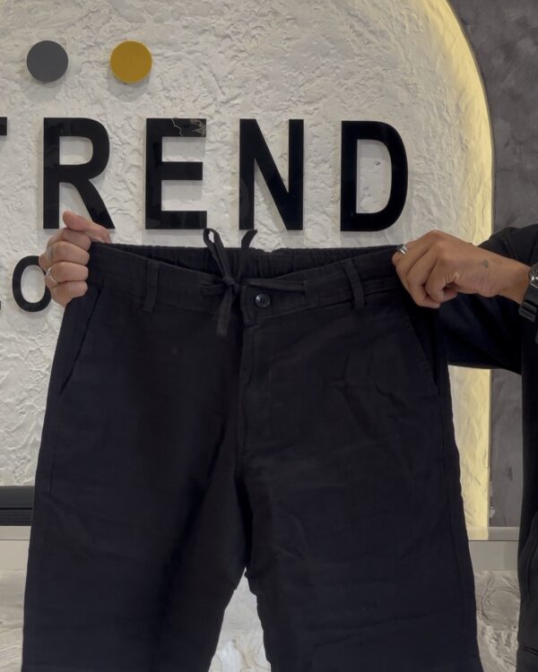 LINEN SHORTS(BLACK)