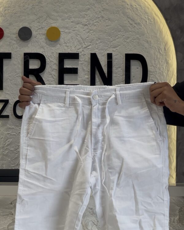 LINEN SHORTS(WHITE)