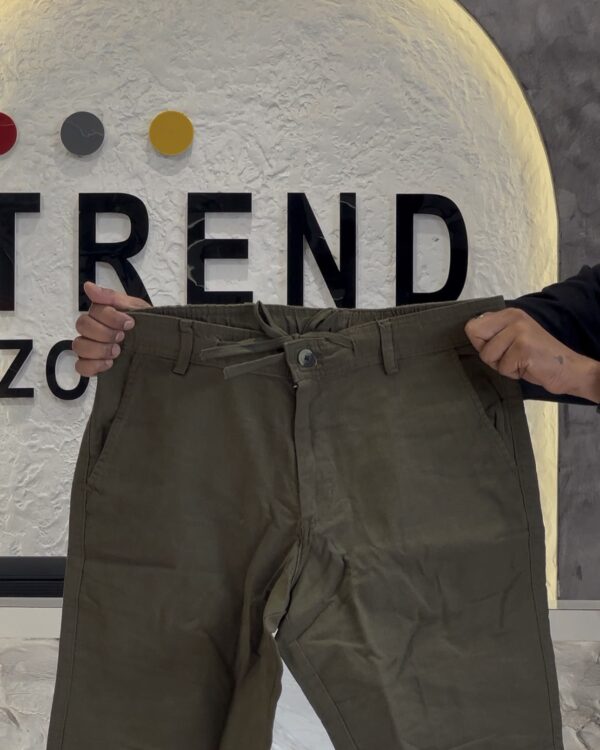 LINEN SHORTS(OLIVE GREEN)