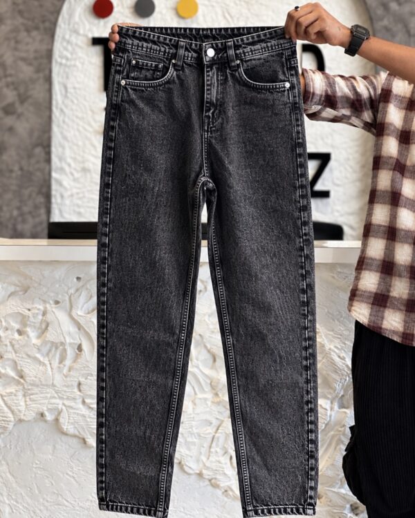 MOM FIT PANT(ACIDWASH GREY)