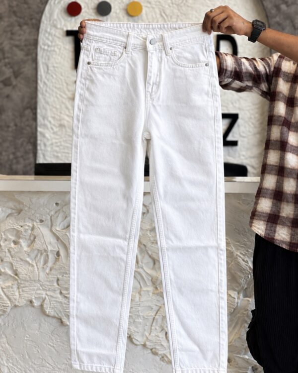 MOM FIT PANTS(WHITE)