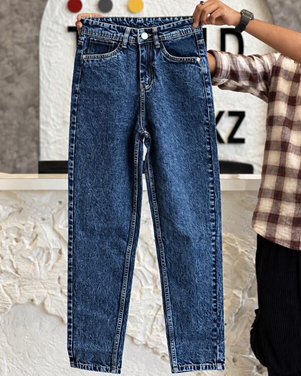 MOM FIT PANTS(DARK BLUE)