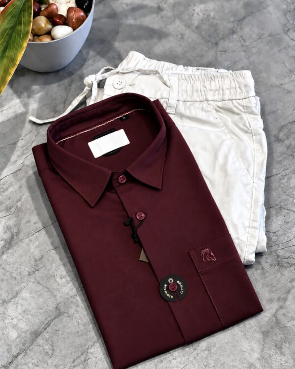 PLAIN SHIRTS(MAROON)