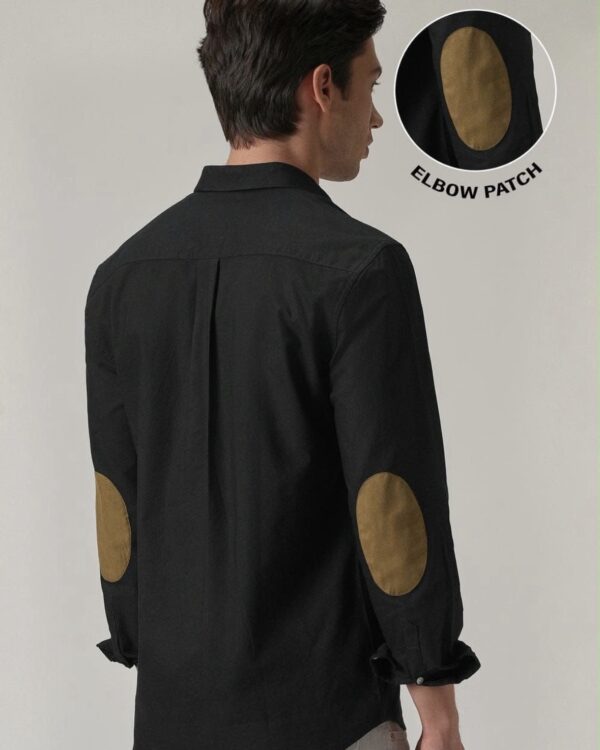 ELBOW PATCH SHIRTS(BLACK)