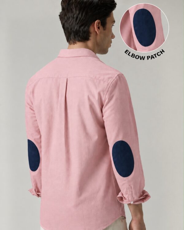 ELBOW PATCH SHIRTS(PINK)