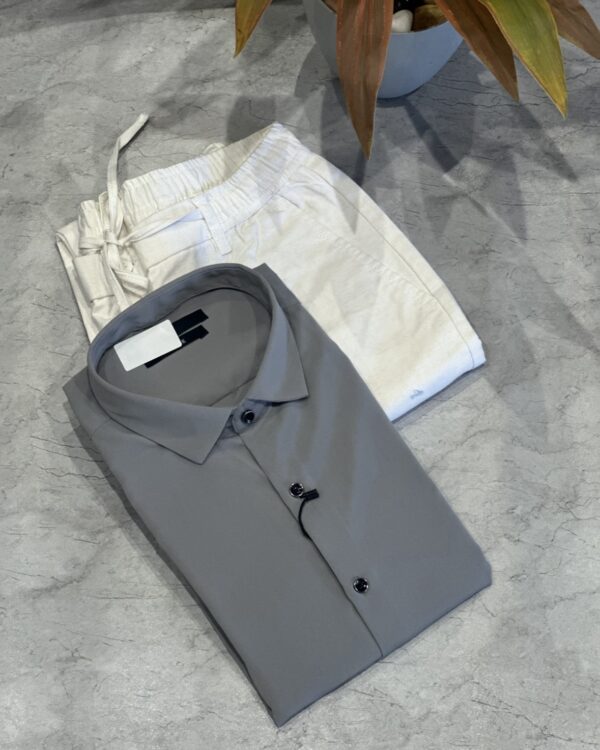 PLAIN  SHIRTS(GREY)