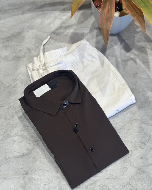 PLAIN SHIRTS(BROWN)