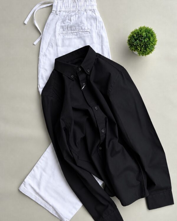 PLAIN SHIRTS(BLACK)