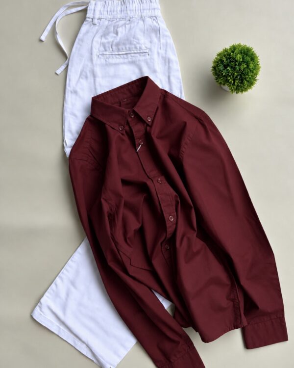 PLAIN SHIRTS(MAROON)