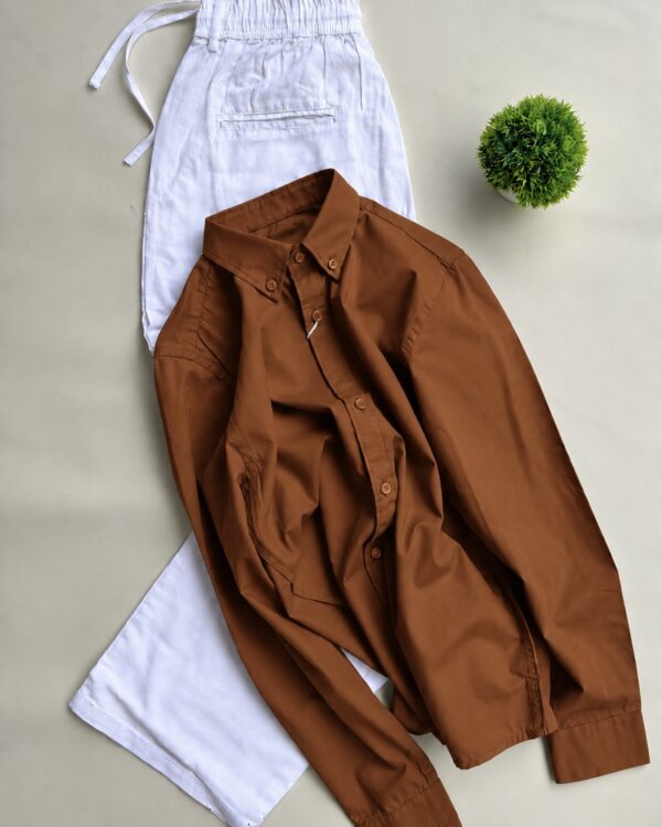 PLAIN SHIRTS(BURNT ORANGE)