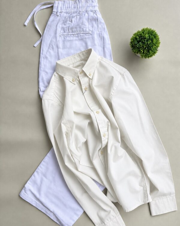 PLAIN SHIRTS(HALF WHITE)